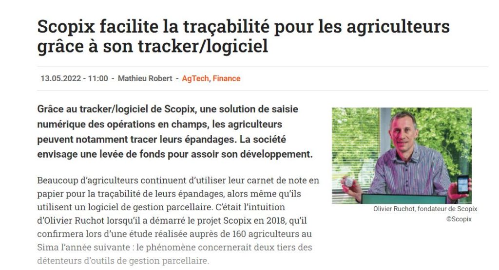 scopix article presse